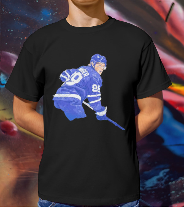 William Nylander Toronto Hockey Player Blue Jersey 88 T-Shirt