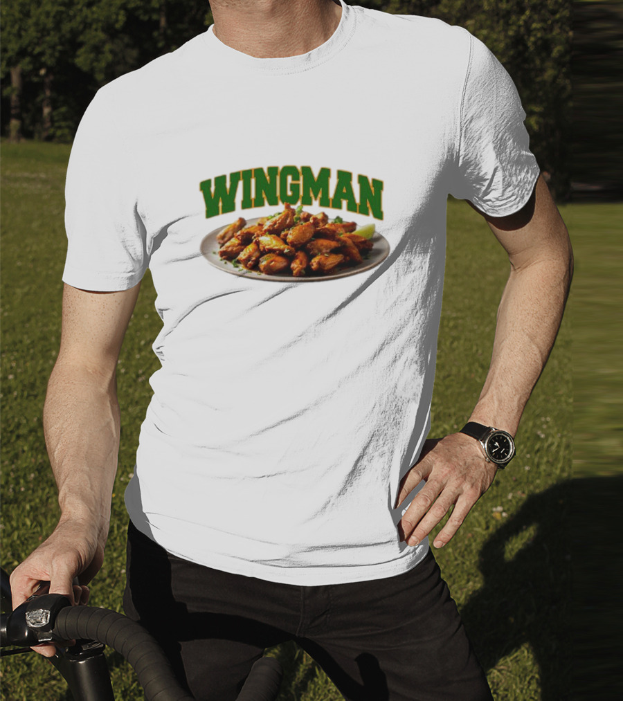 Wingman Chicken Wings Plate T-Shirt