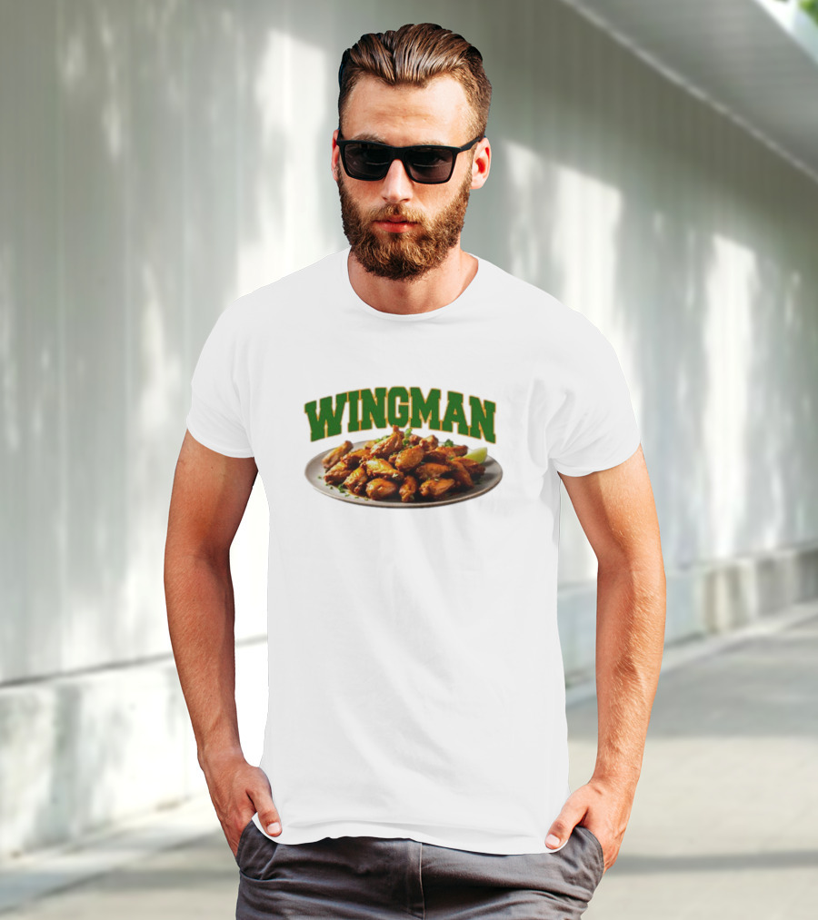 Wingman Chicken Wings Plate T-Shirt
