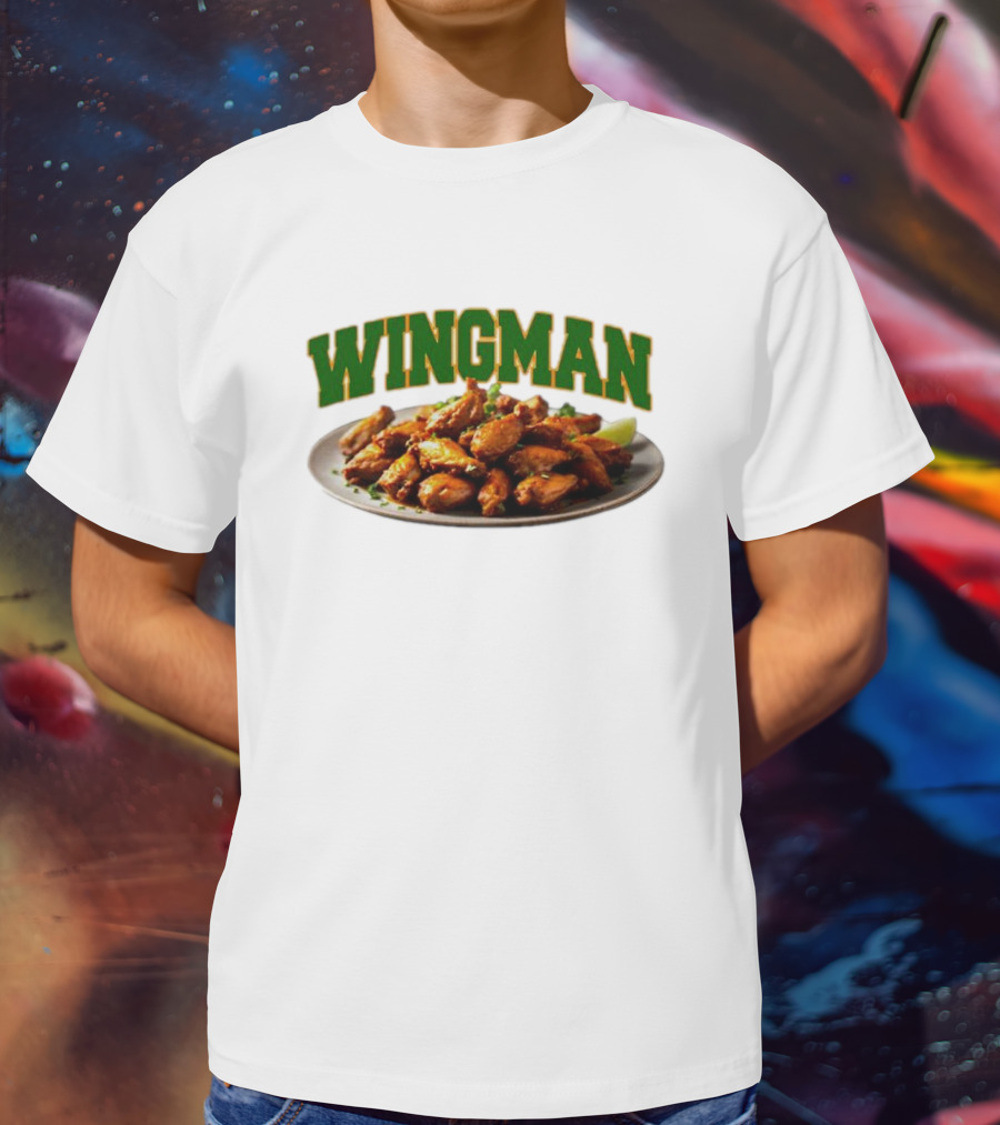 Wingman Chicken Wings Plate T-Shirt