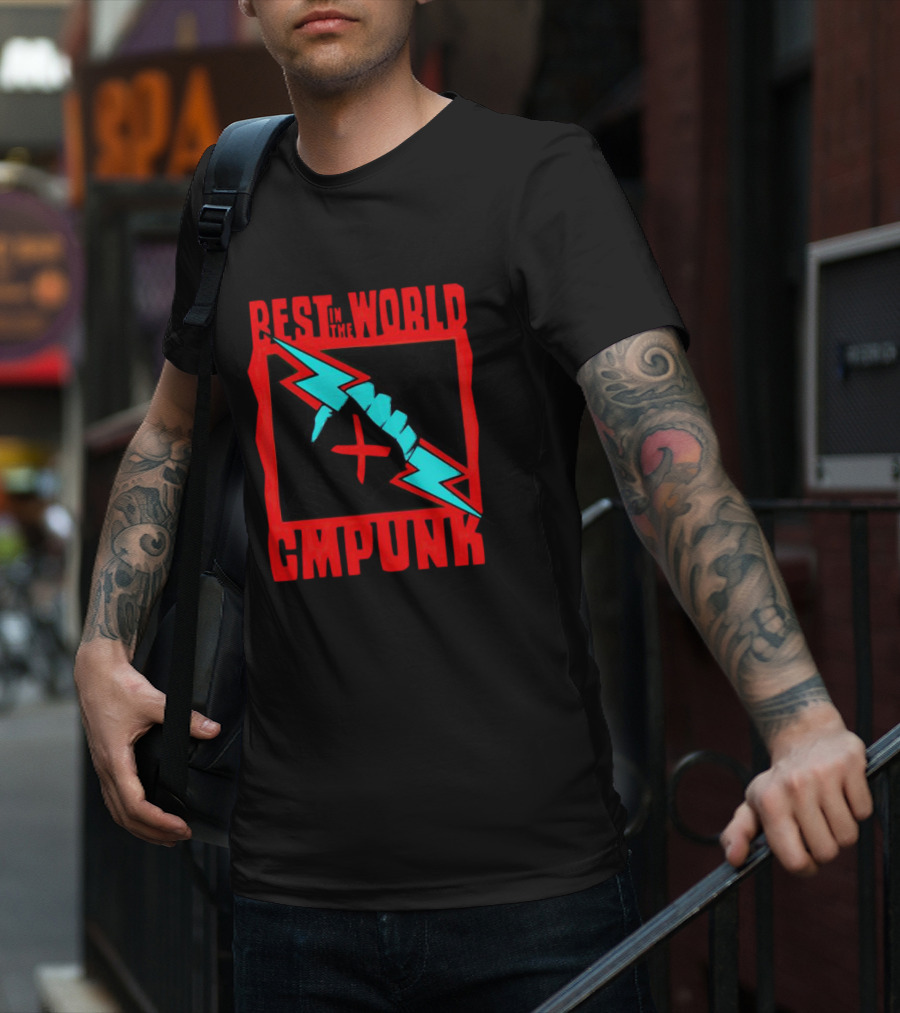 Best In The World CM Punk Catchomania Lightning Fist T-Shirt