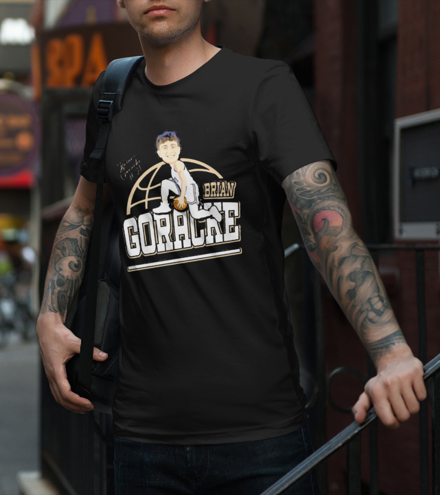 Brian Goracke Cartoon Signature Basketball T-Shirt