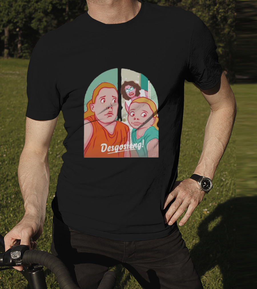 Desgosteng Nostalgic Cartoon Reaction Scene T-Shirt