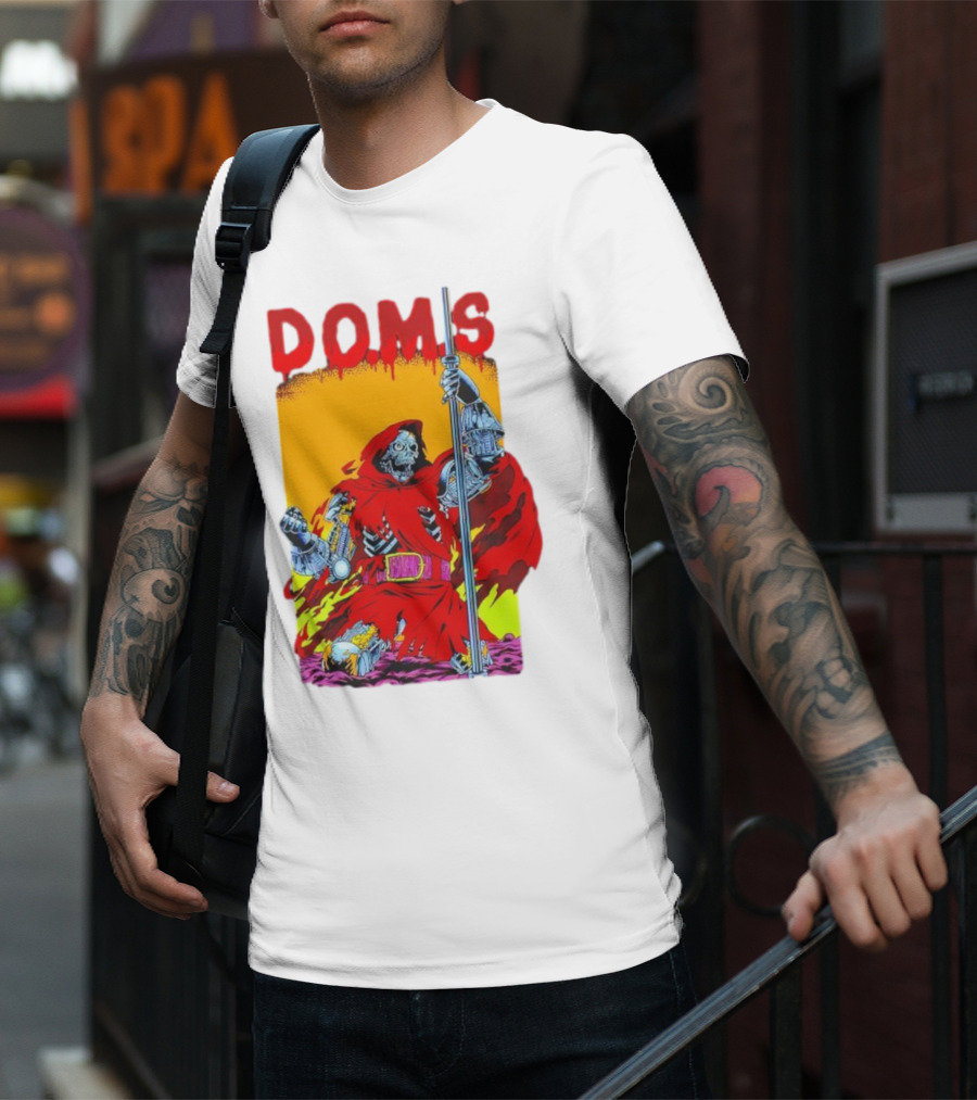 DOMS Warrior Skeleton Metal Armor Staff T-Shirt