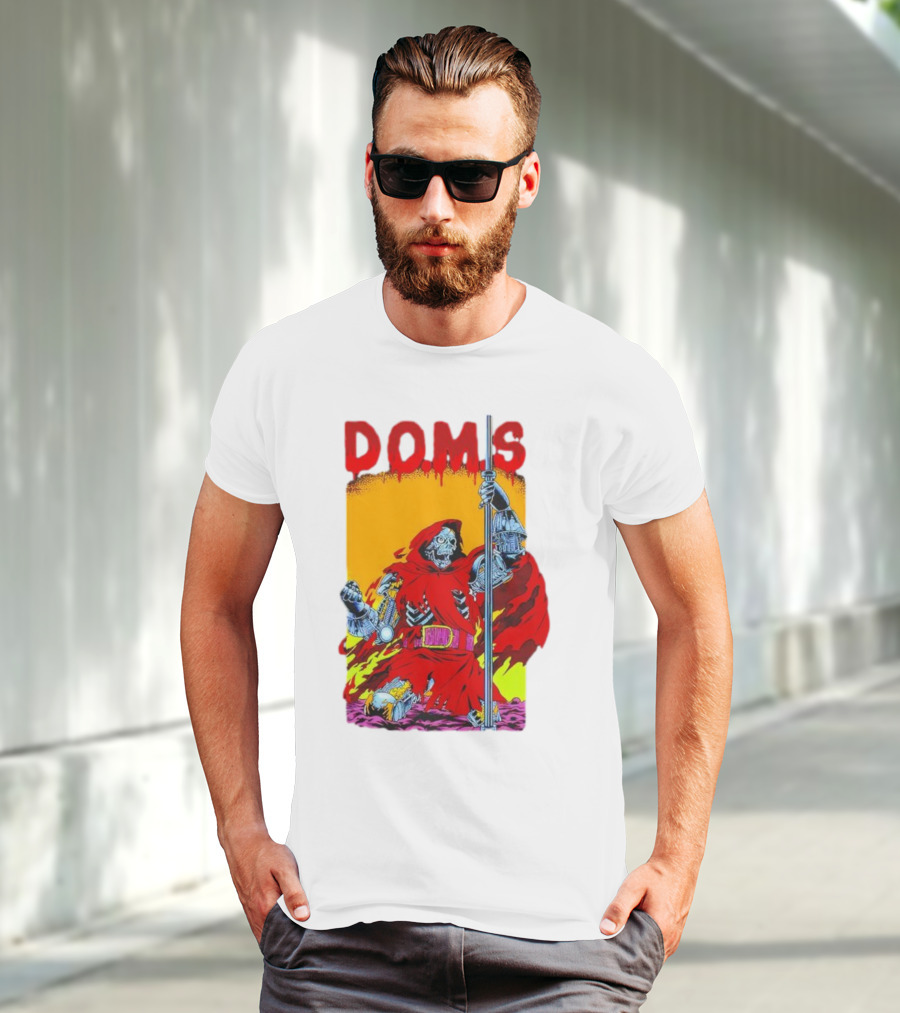 DOMS Warrior Skeleton Metal Armor Staff T-Shirt