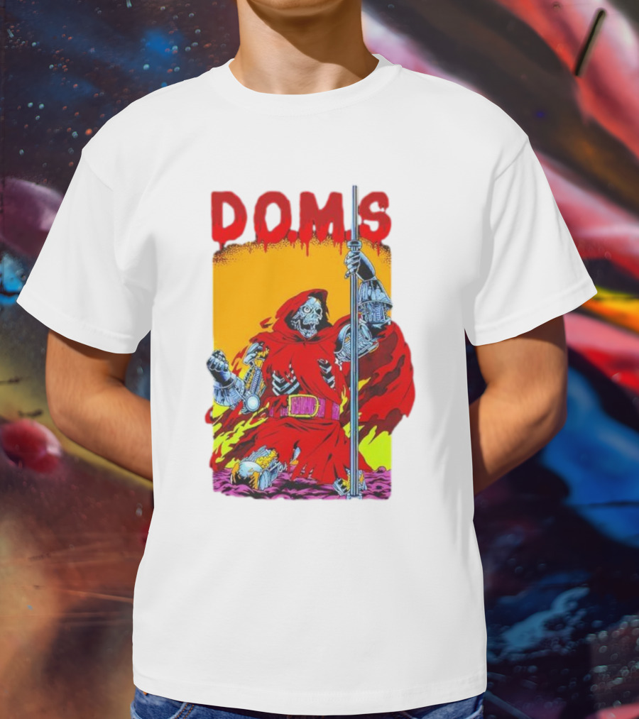 DOMS Warrior Skeleton Metal Armor Staff T-Shirt