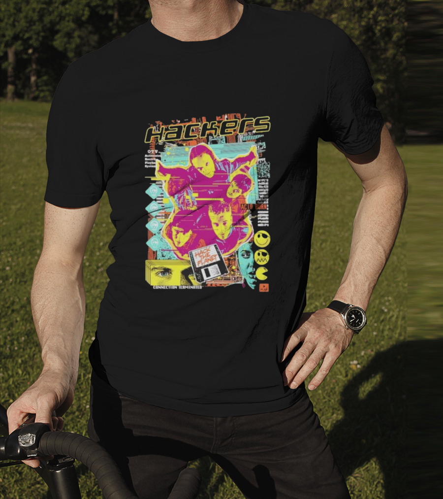 Hackers Acid Burn Connection Terminated Hack The Planet T-Shirt