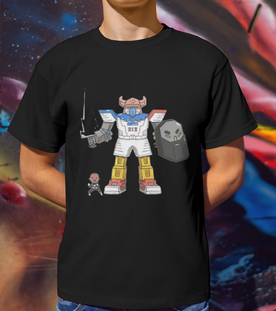 Janky Drawing Powell Rangers Robot Cartoon 213 T-Shirt