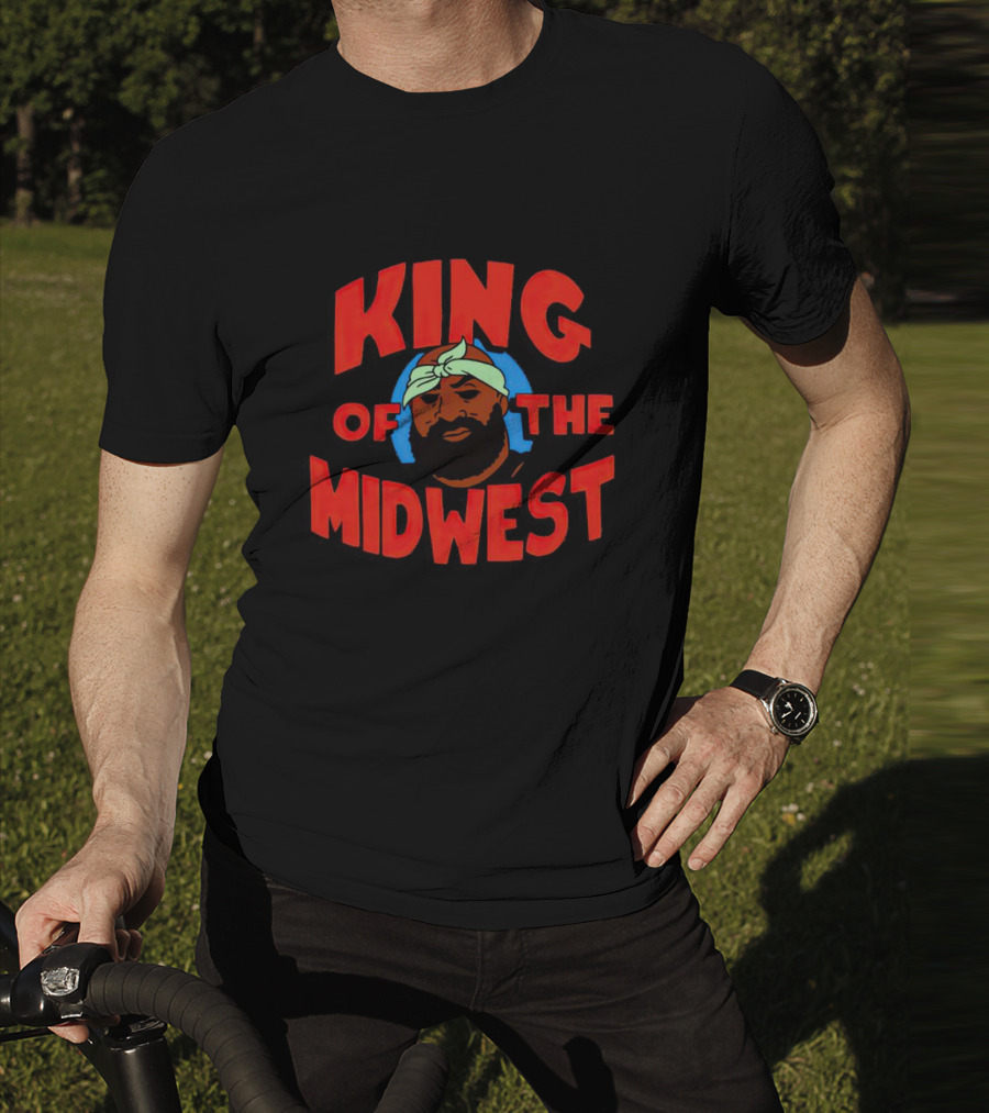 King Of The Midwest Isaiah Broner Style Art Character T-Shirt