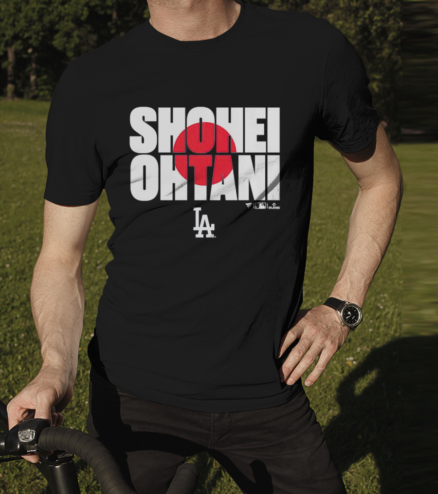 Shohei Ohtani Los Angeles Dodgers Japan Flag MLB Players T-Shirt