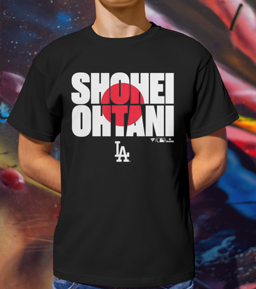 Shohei Ohtani Los Angeles Dodgers Japan Flag MLB Players T-Shirt
