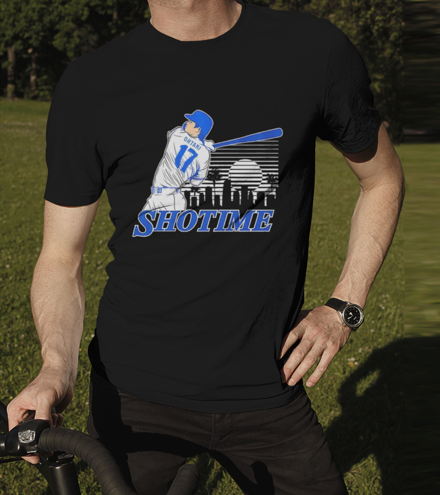 Shohei Ohtani Shotime Skyline Baseball Los Angeles Dodgers T-Shirt