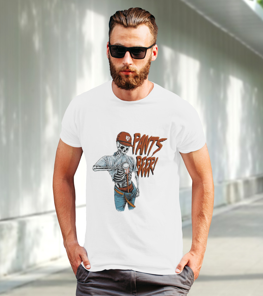 Skeleton Pants Beer T-Shirt