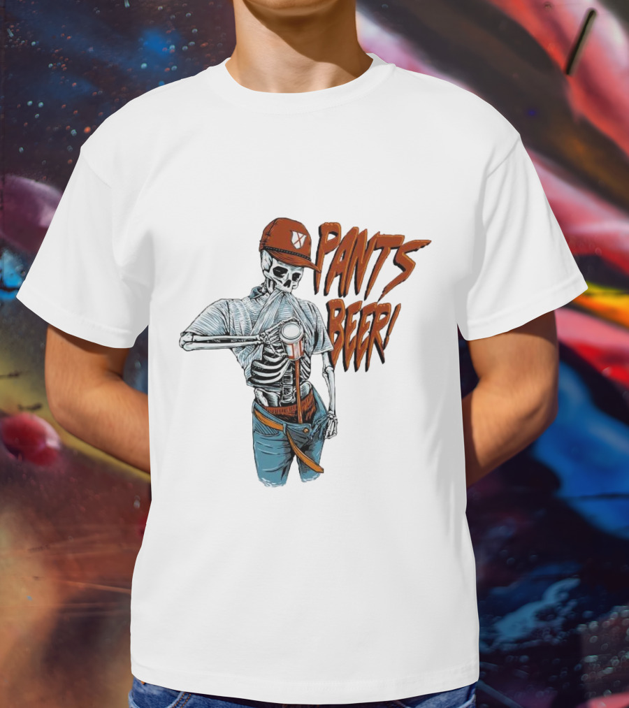 Skeleton Pants Beer T-Shirt