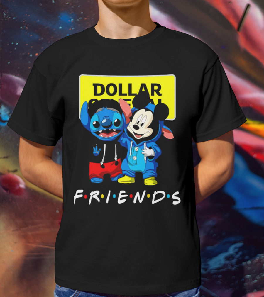 Stitch Mickey Friends Dollar General T-Shirt