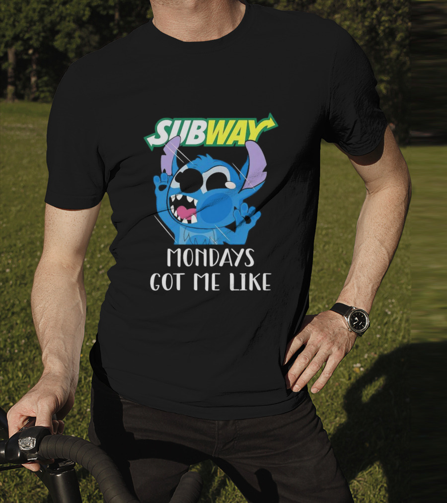 SUBWAY Mondays Got Me Like Stitch Reaction T-Shirt