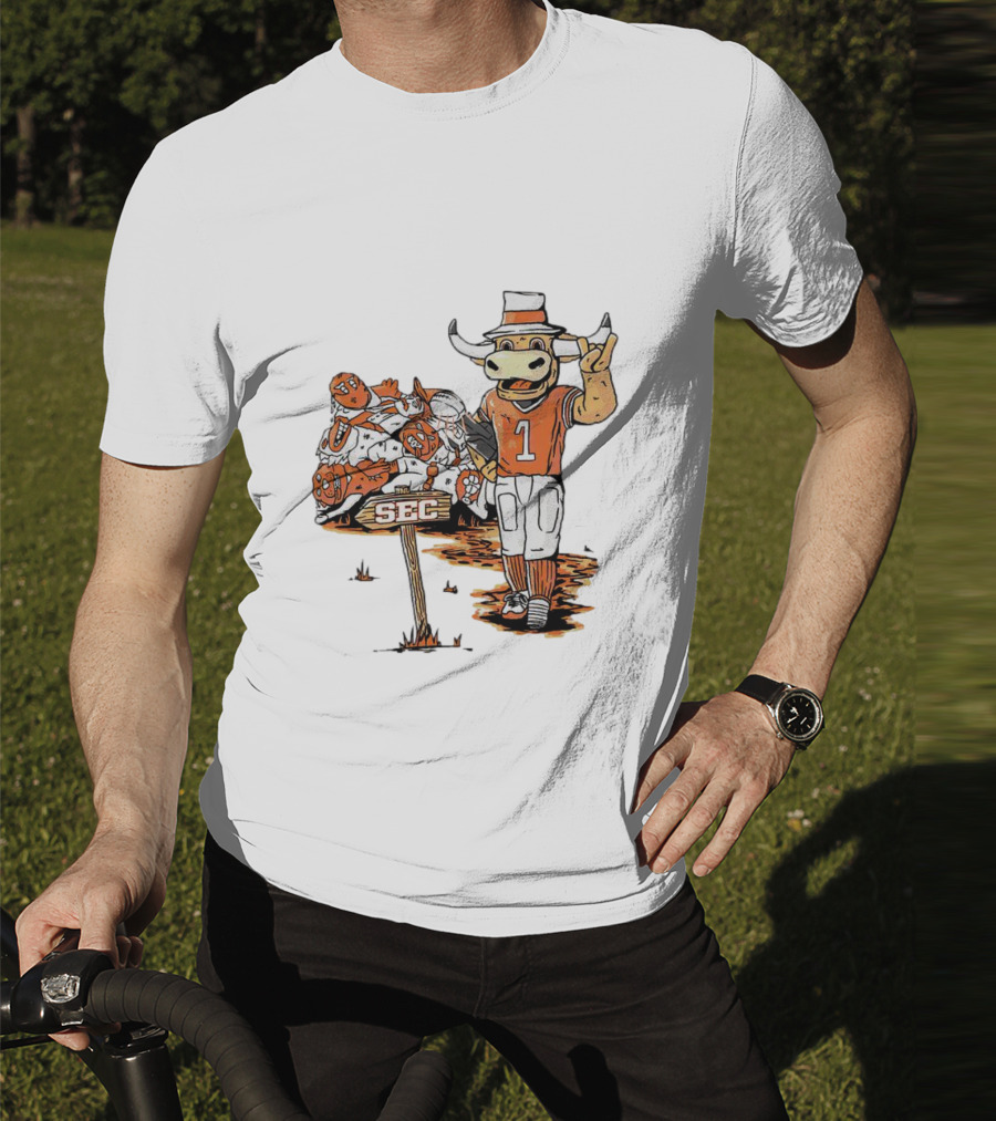 Texas Longhorns SEC Conference Champs Bull Mascot Sports T-Shirt