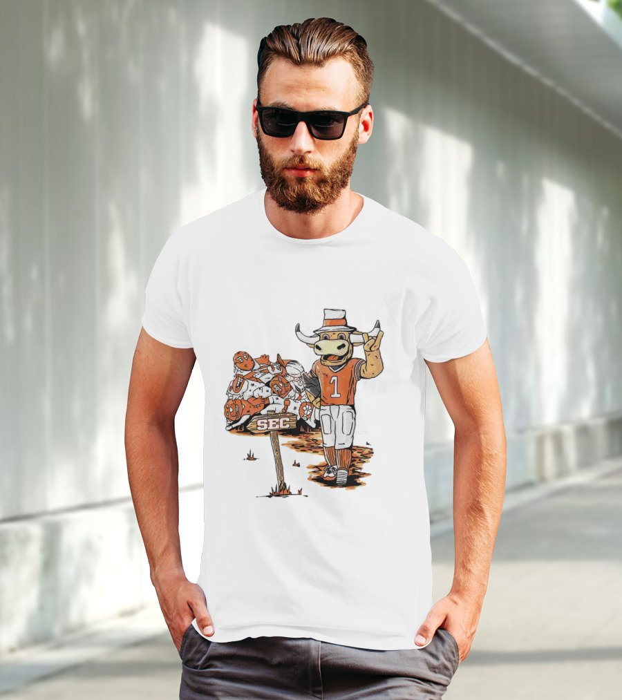 Texas Longhorns SEC Conference Champs Bull Mascot Sports T-Shirt