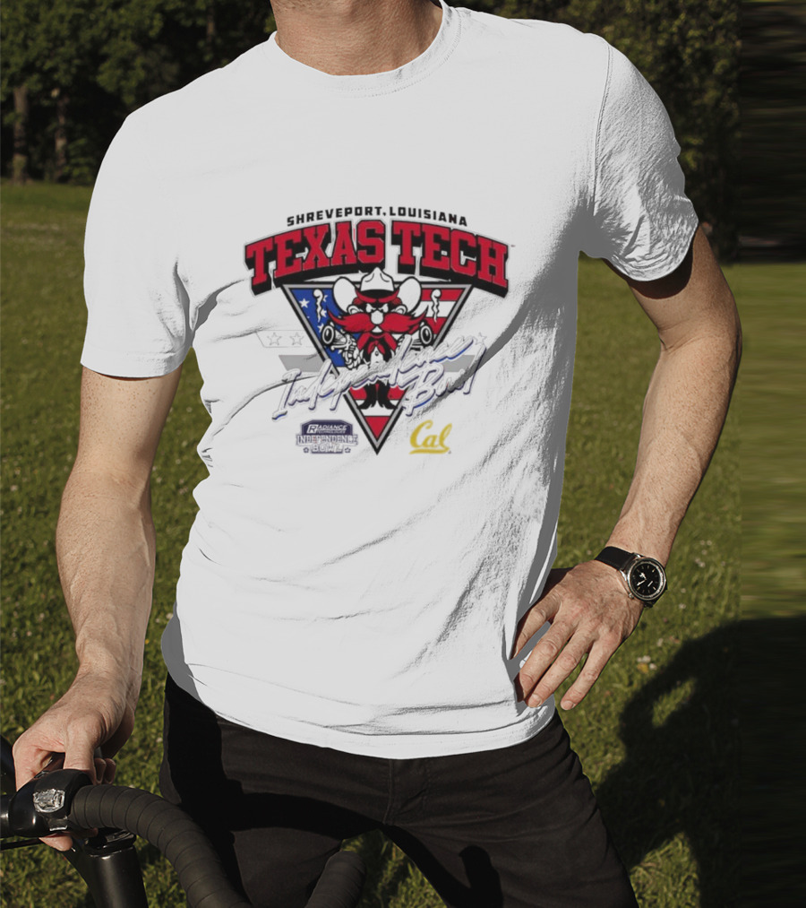 Texas Tech Shreveport Louisiana Red Raider American Script Cal T-Shirt