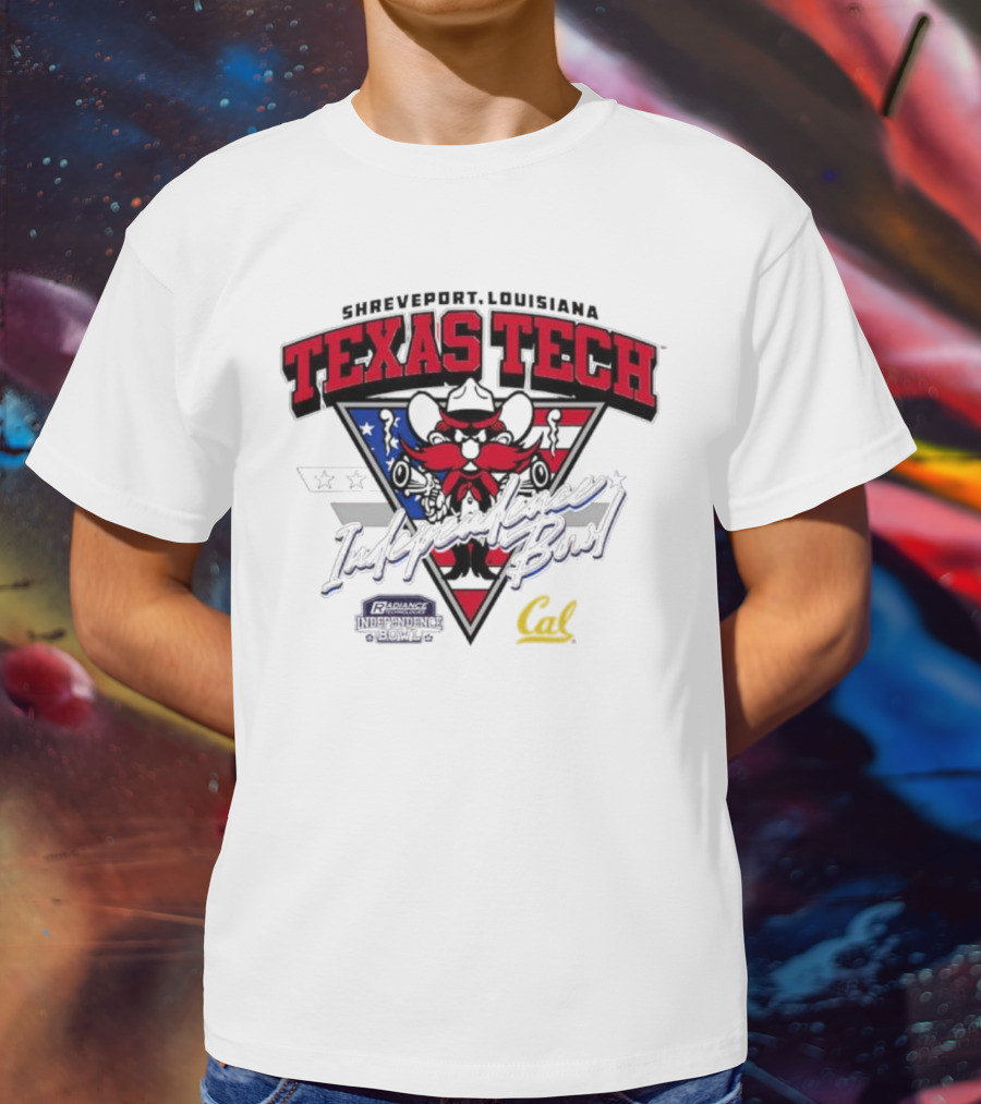Texas Tech Shreveport Louisiana Red Raider American Script Cal T-Shirt