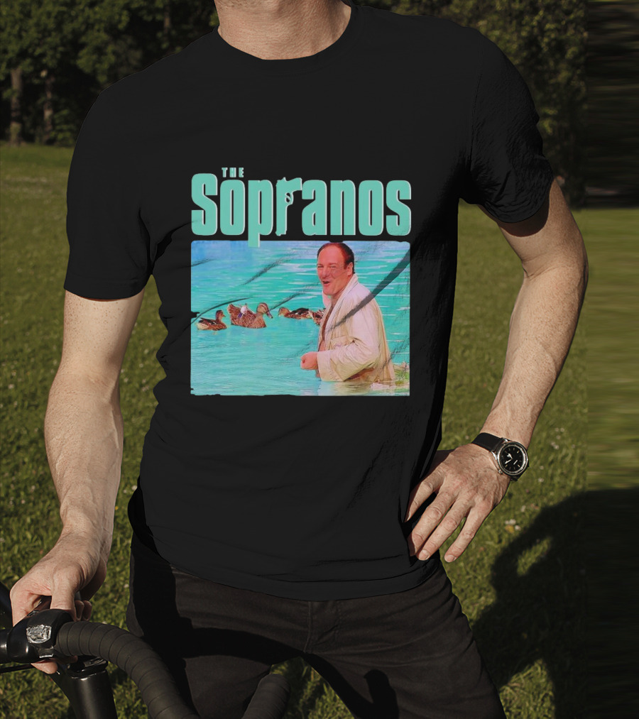 The Sopranos Tony In Water With Birds T-Shirt