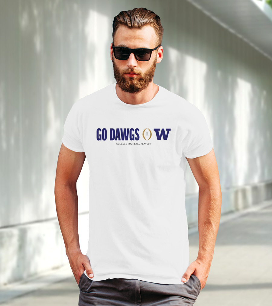 Go Dawgs Washington Huskies College Football Playoff T-Shirt