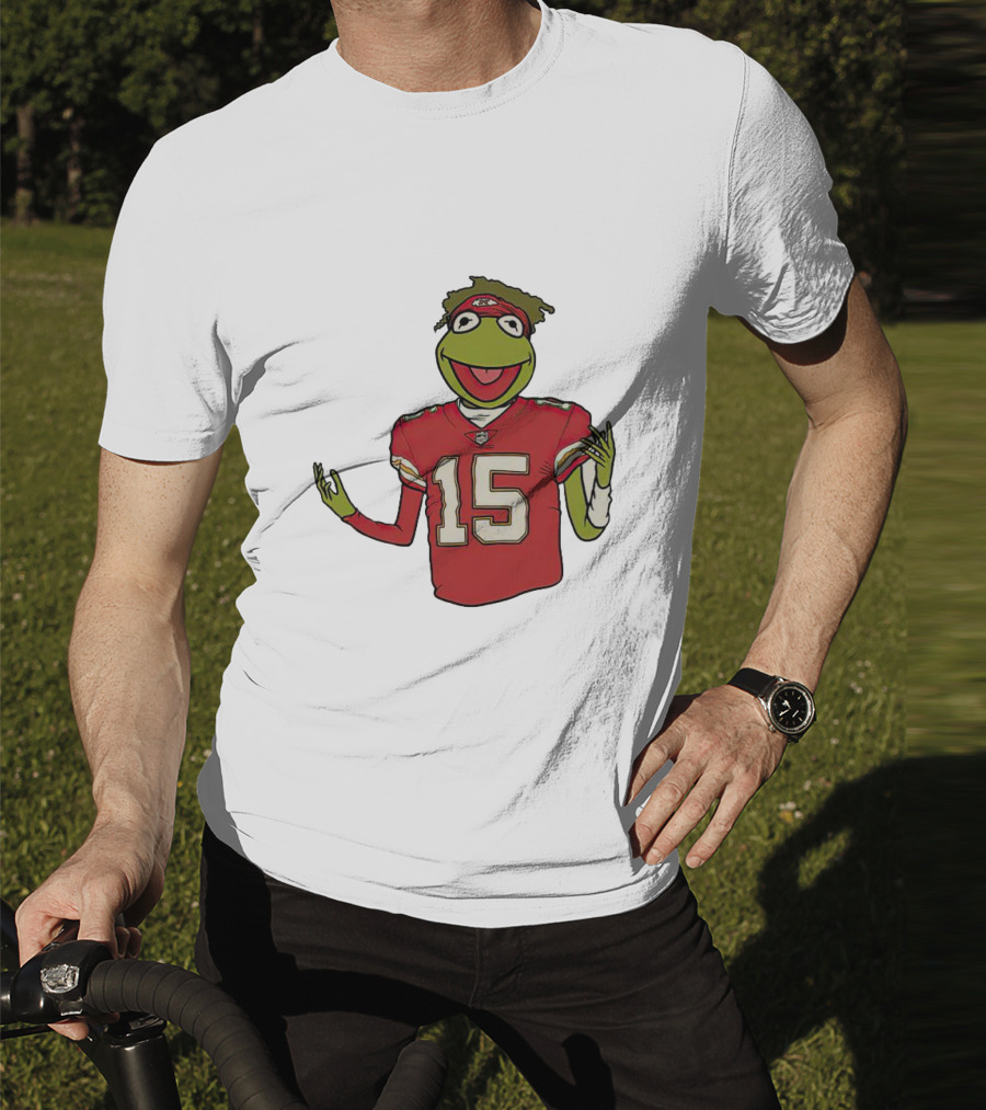 Chiefs Patrick Mahomes Kermit The Frog 15 Jersey T-Shirt