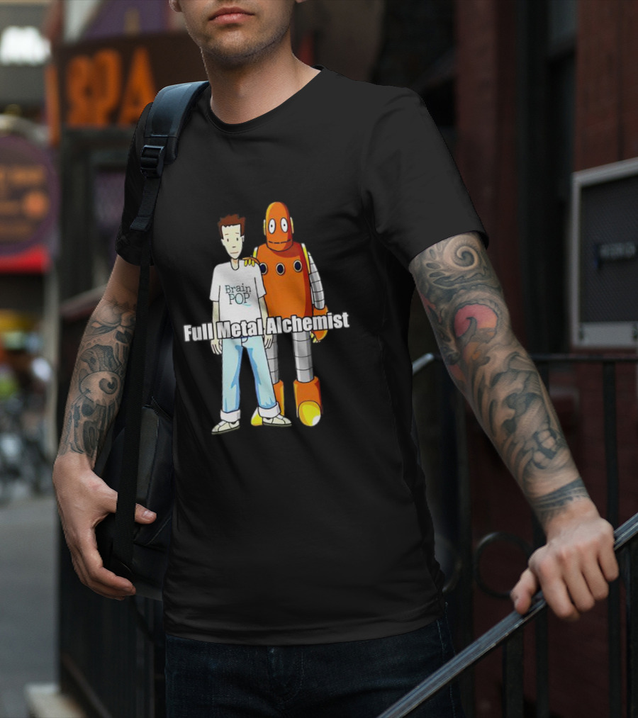 BrainPOP Fullmetal Alchemist Brotherhood Crossover Featuring Tim And Moby T-Shirt
