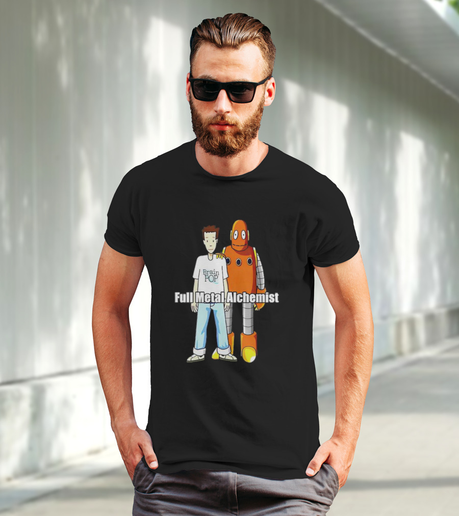 BrainPOP Fullmetal Alchemist Brotherhood Crossover Featuring Tim And Moby T-Shirt