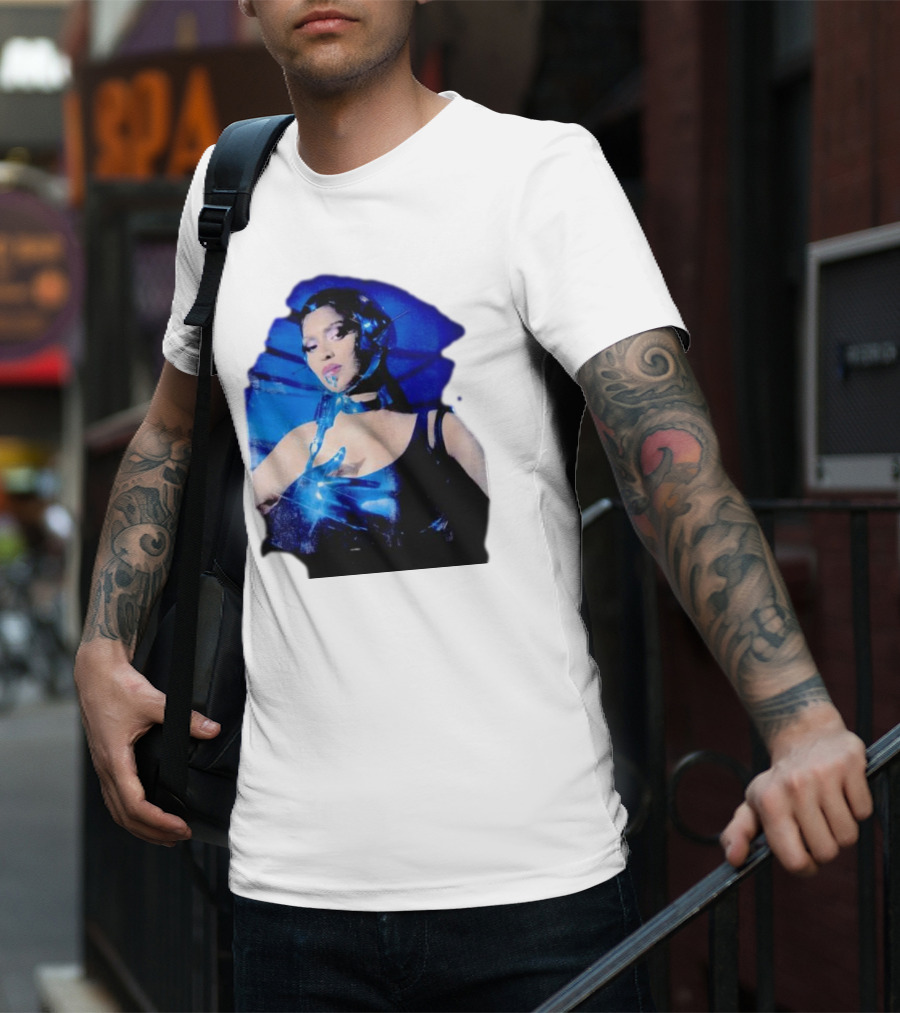 Robo Beyonce Futuristic Cyborg Aesthetic T-Shirt