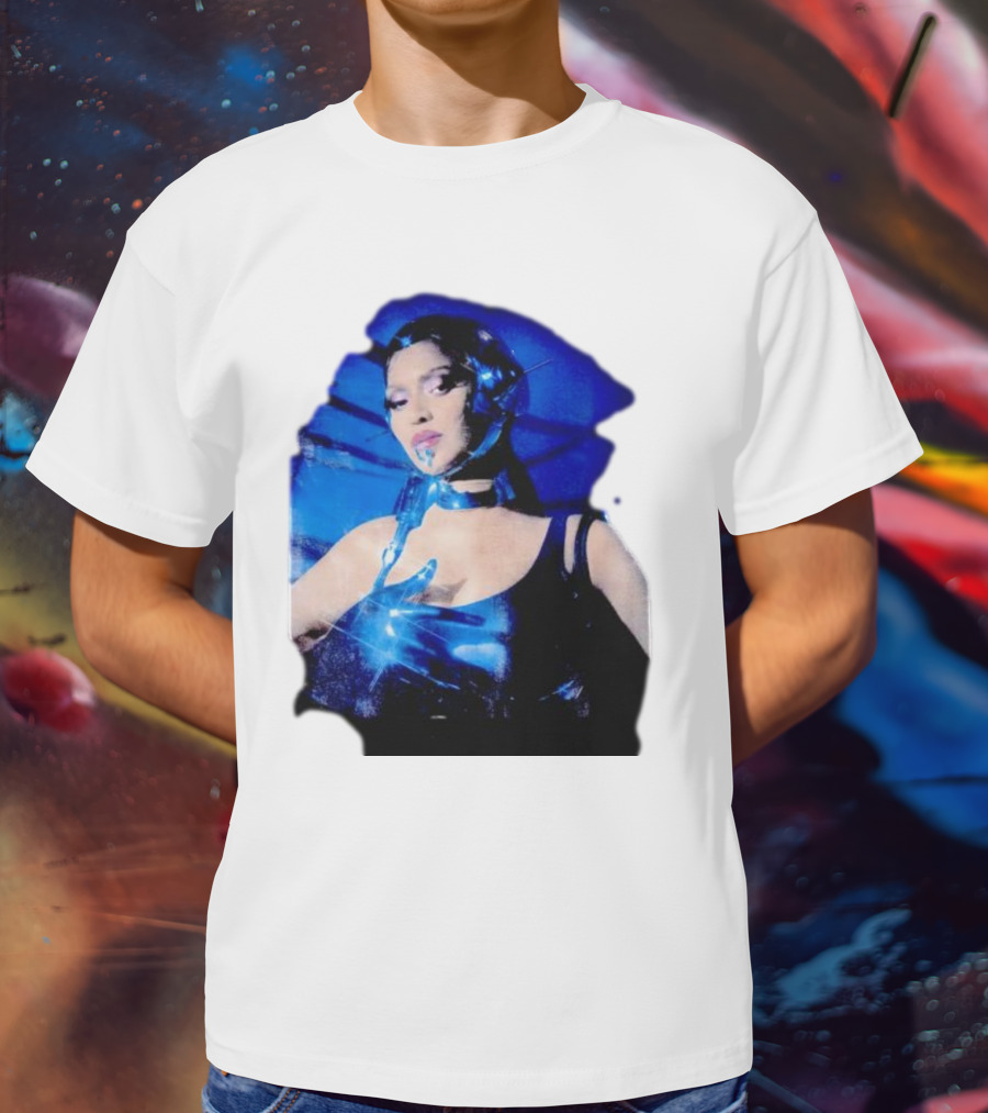 Robo Beyonce Futuristic Cyborg Aesthetic T-Shirt