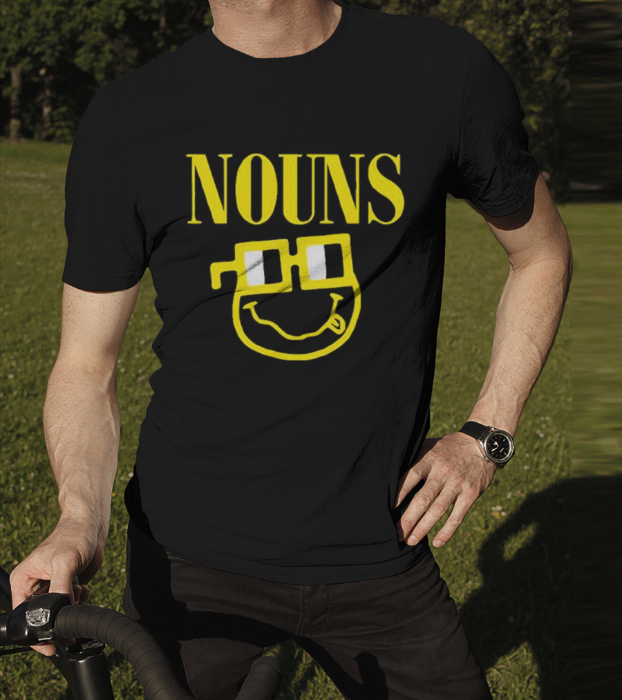 Nouns Nirvana Smiley Face With Glasses T-Shirt