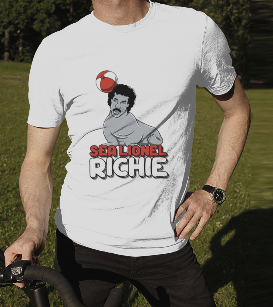 Sea Lionel Richie Beach Ball Animal Character T-Shirt