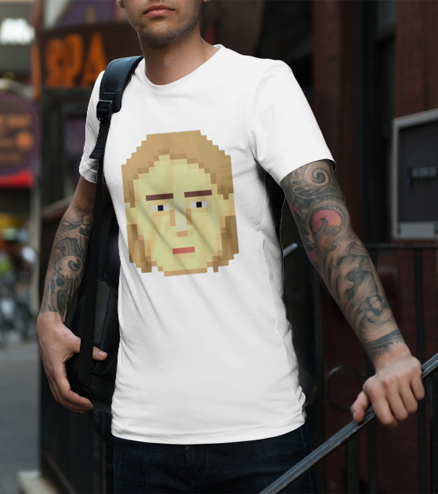 Dadi Freyr Pixel Art 8 Bit Style Face T-Shirt