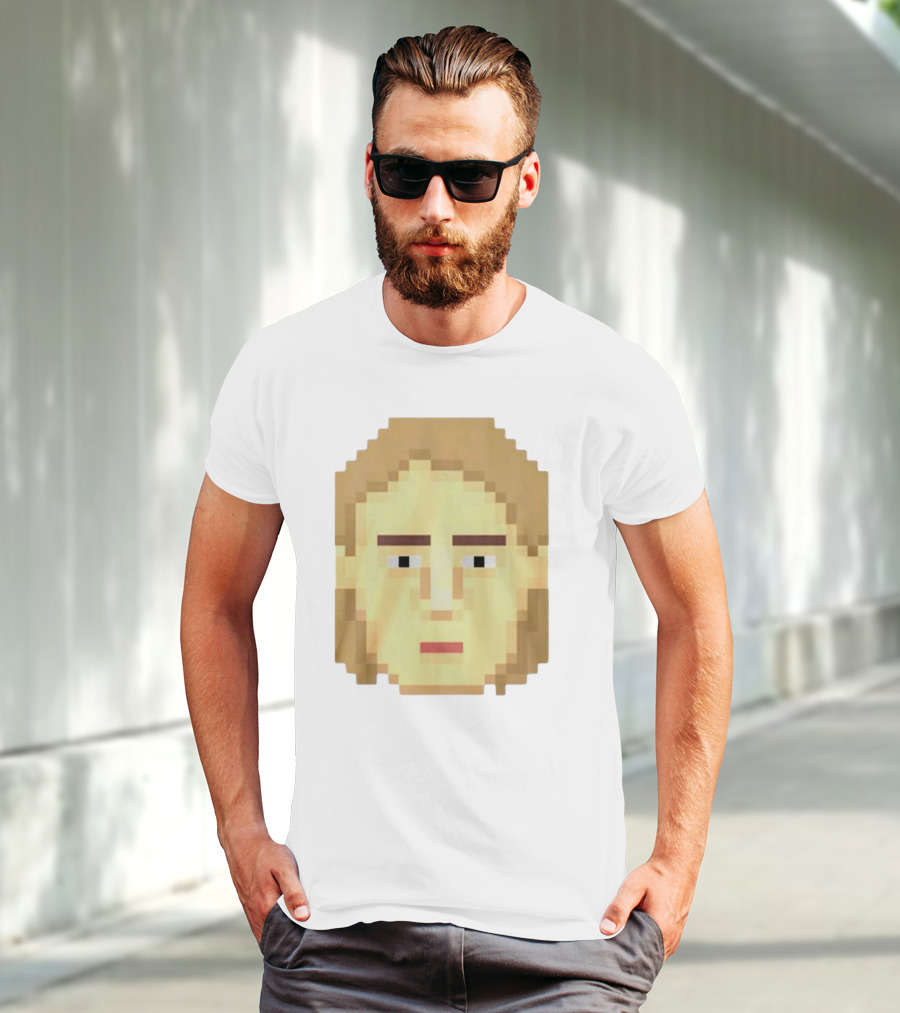 Dadi Freyr Pixel Art 8 Bit Style Face T-Shirt