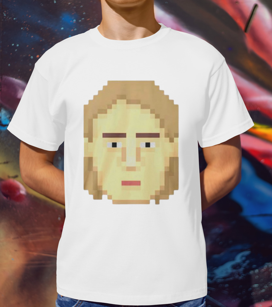 Dadi Freyr Pixel Art 8 Bit Style Face T-Shirt