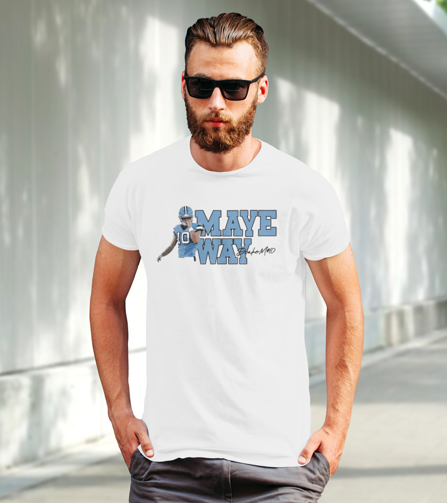 Maye Way Drake Maye Football 10 T-Shirt