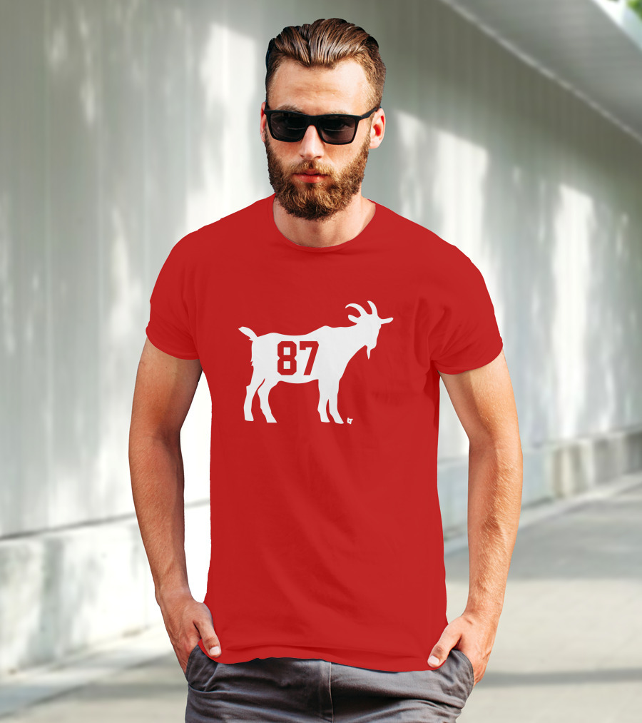 Travis Kelce GOAT 87 Football Legend T-Shirt