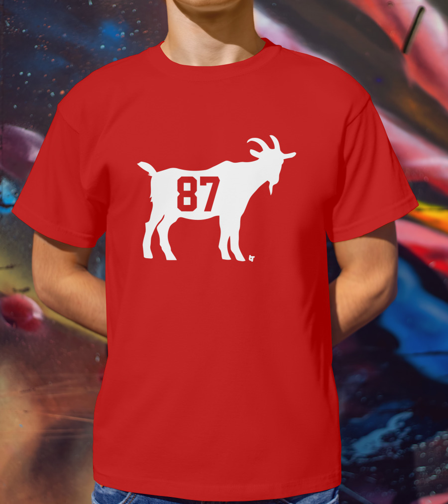 Travis Kelce GOAT 87 Football Legend T-Shirt