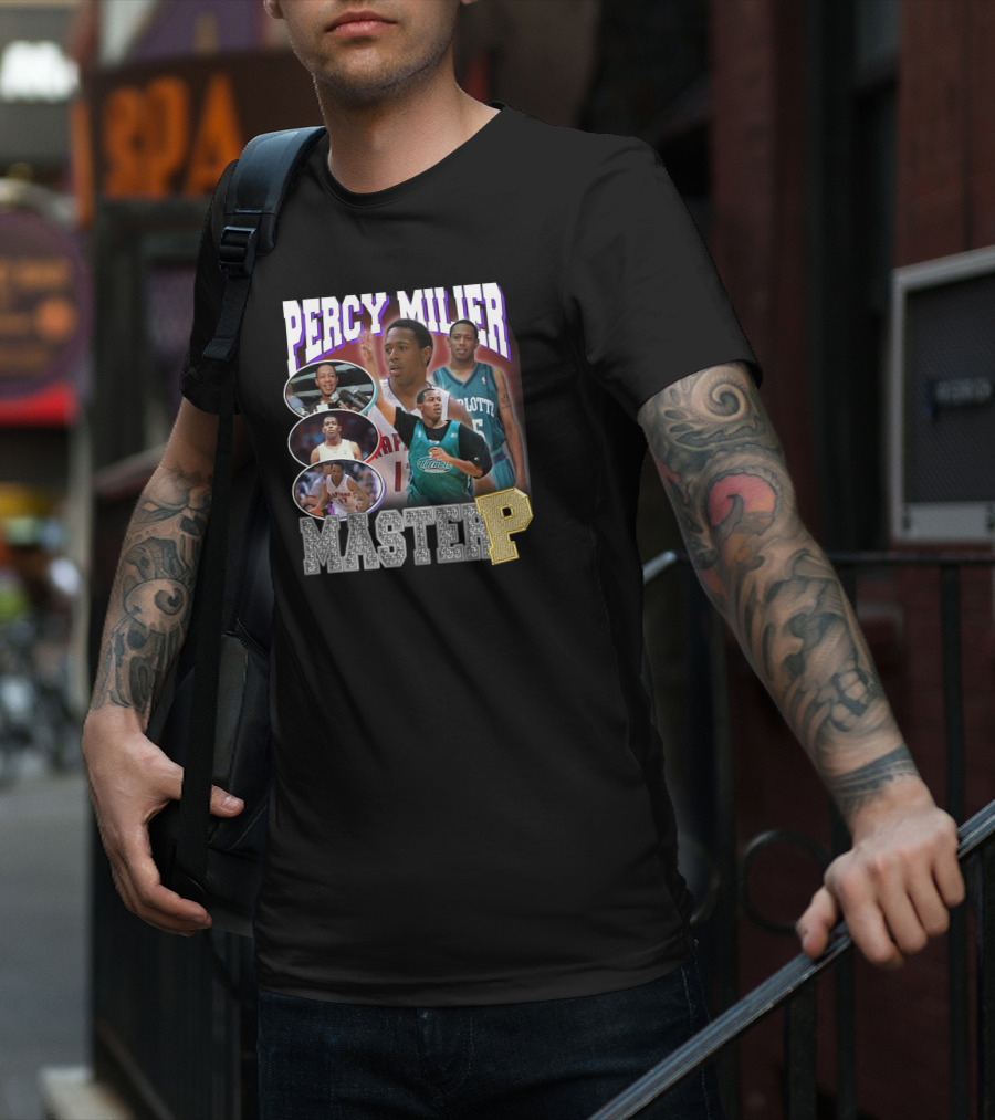Percy Miller Master P Basketball Collage T-Shirt