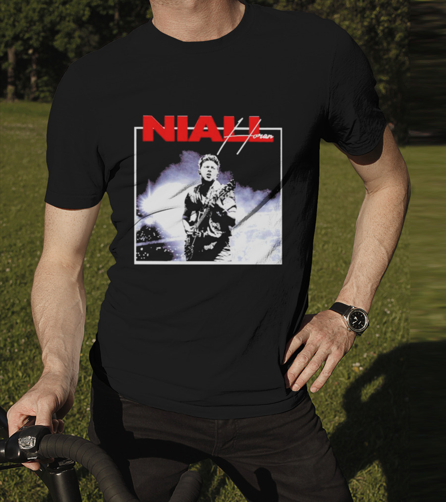 Niall Horan Live Performance Black And White Concert Scene T-Shirt