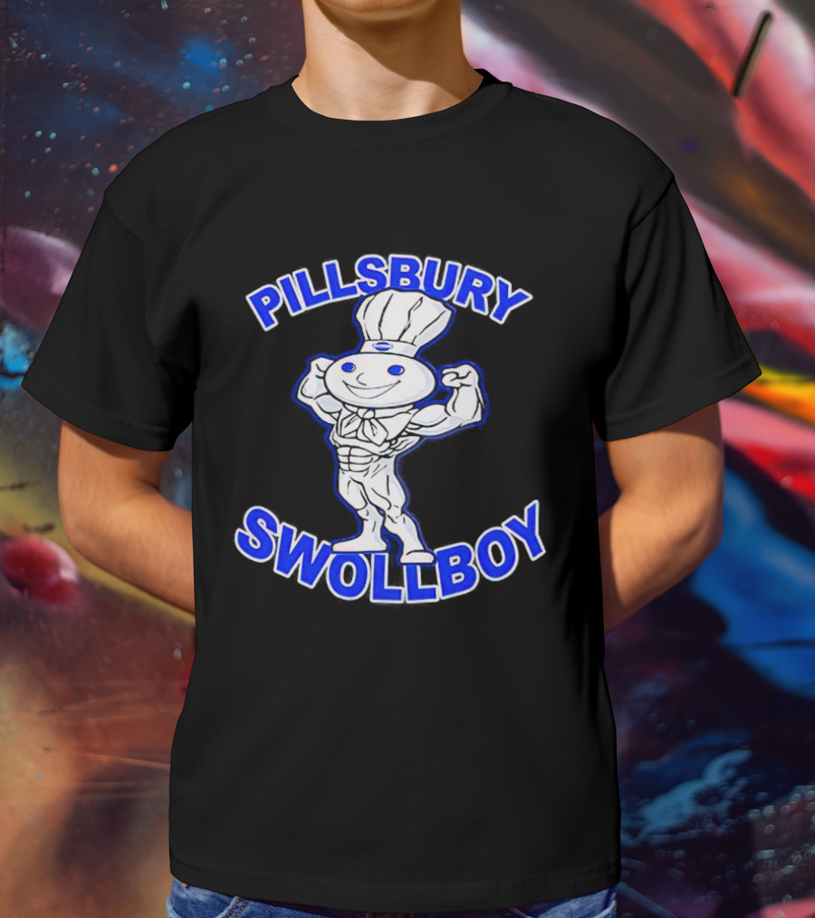 Pillsbury Swole Boy Buff Character Flexing Muscles T-Shirt