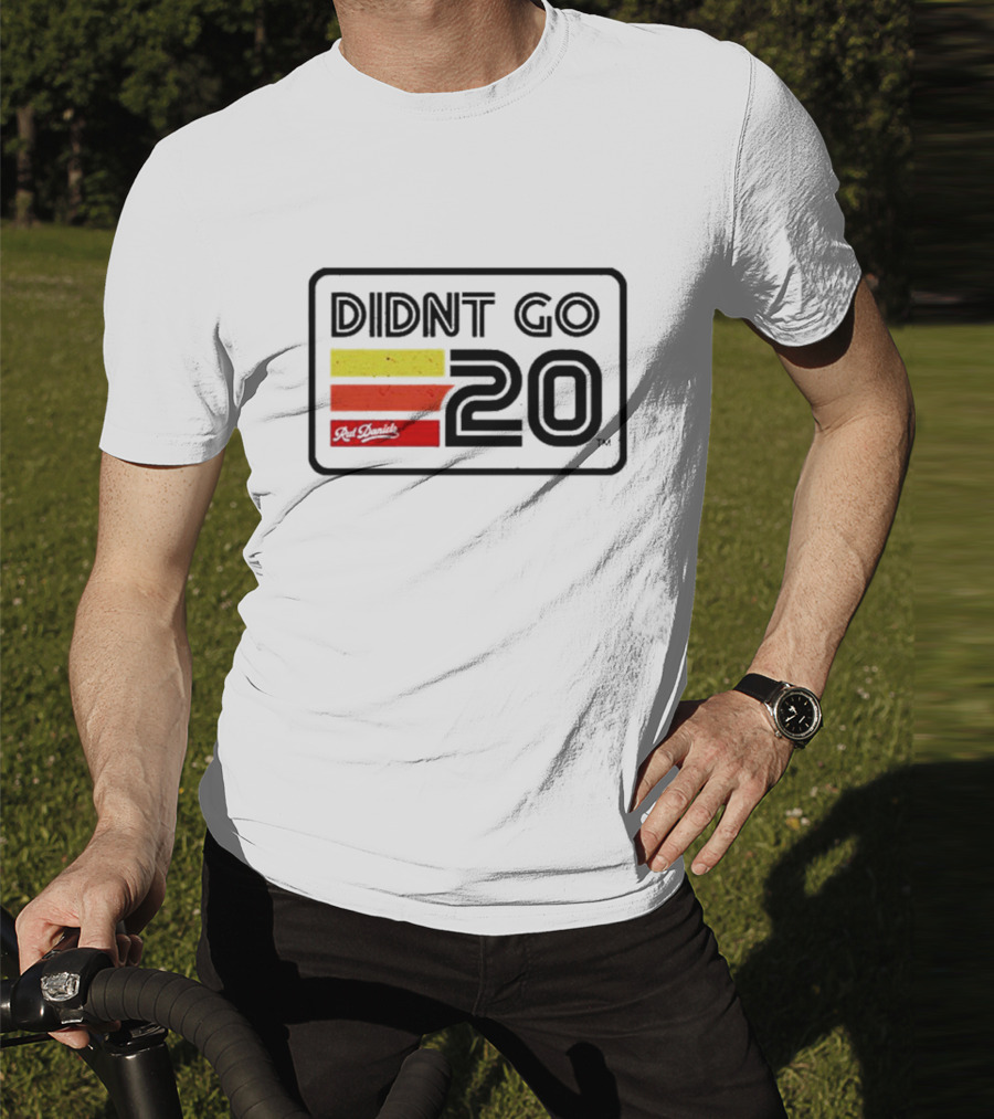 Didn't Go Rut Daniels 20 Racing Stripes Retro Motif T-Shirt