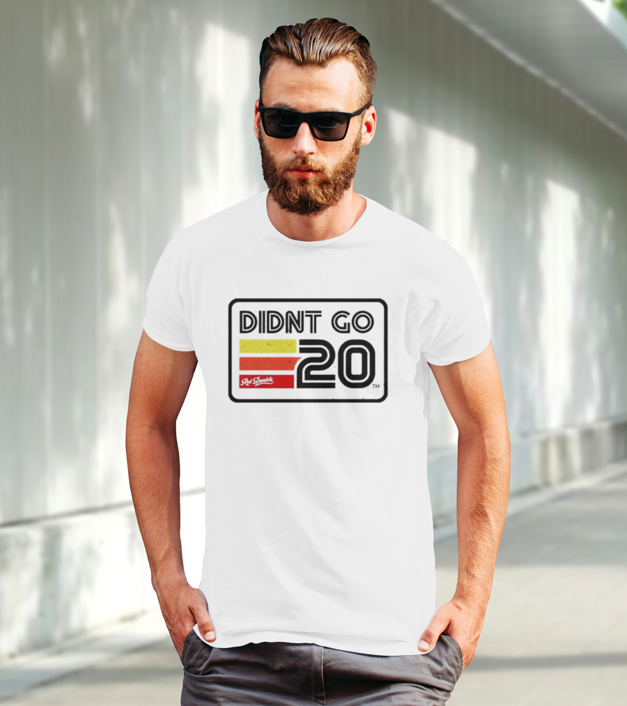 Didn't Go Rut Daniels 20 Racing Stripes Retro Motif T-Shirt