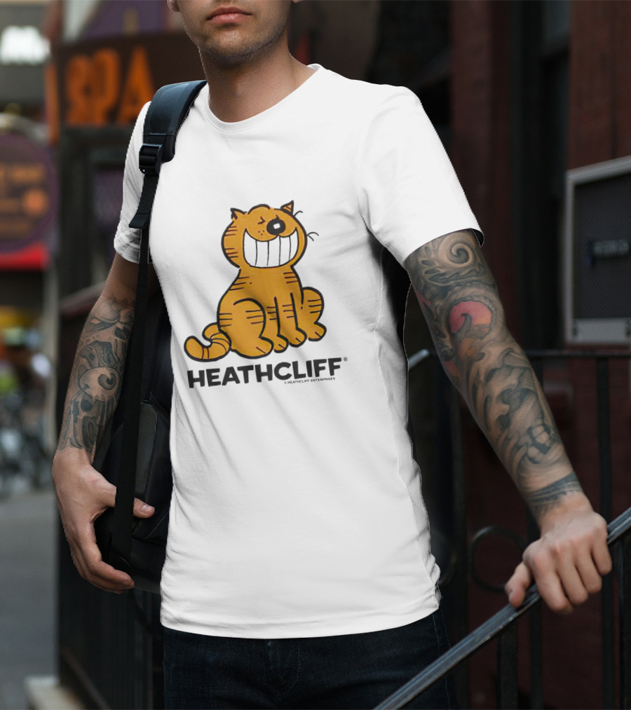 Heathcliff Cartoon Character Grinning T-Shirt