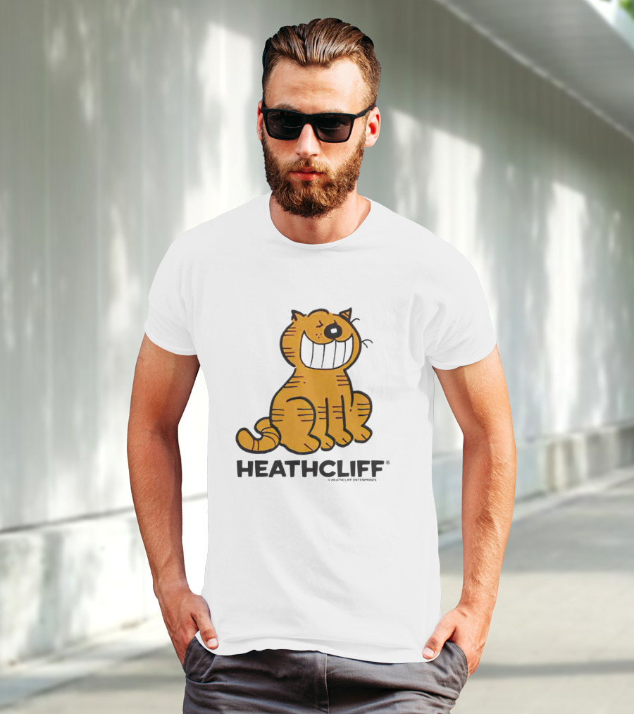 Heathcliff Cartoon Character Grinning T-Shirt