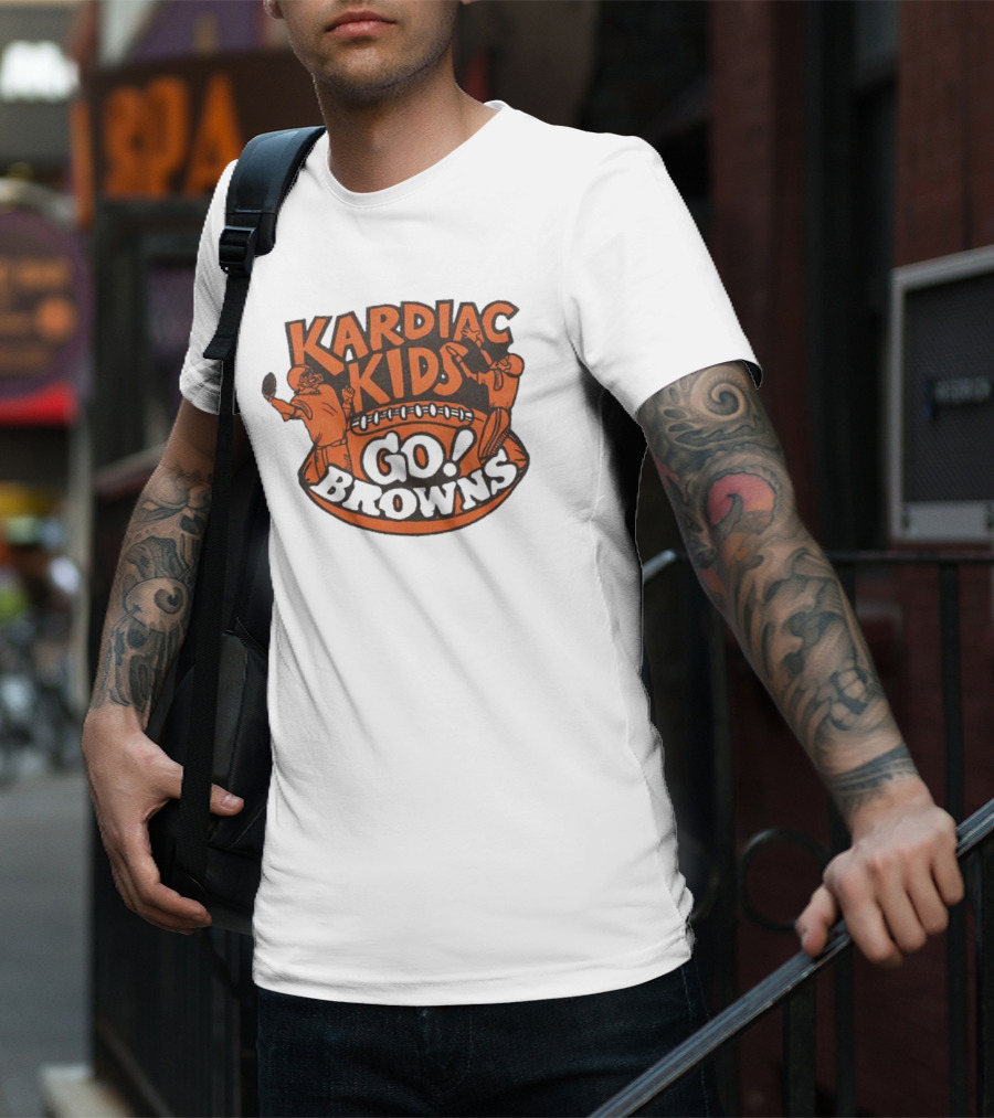Kardiac Kids Go Browns Football T-Shirt