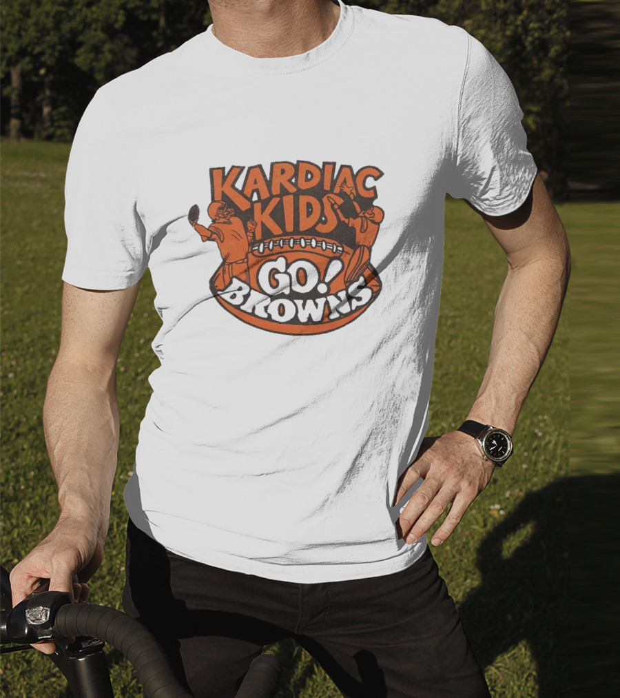 Kardiac Kids Go Browns Football T-Shirt
