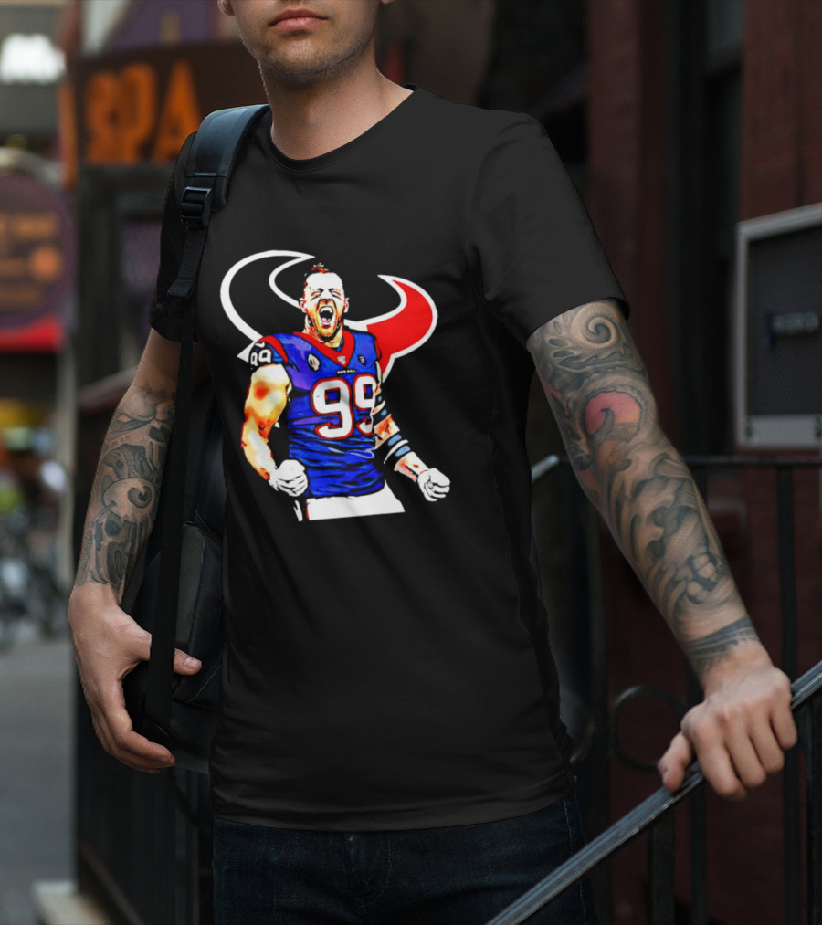 Justin James Watt Houston Texans 99 Jersey T-Shirt