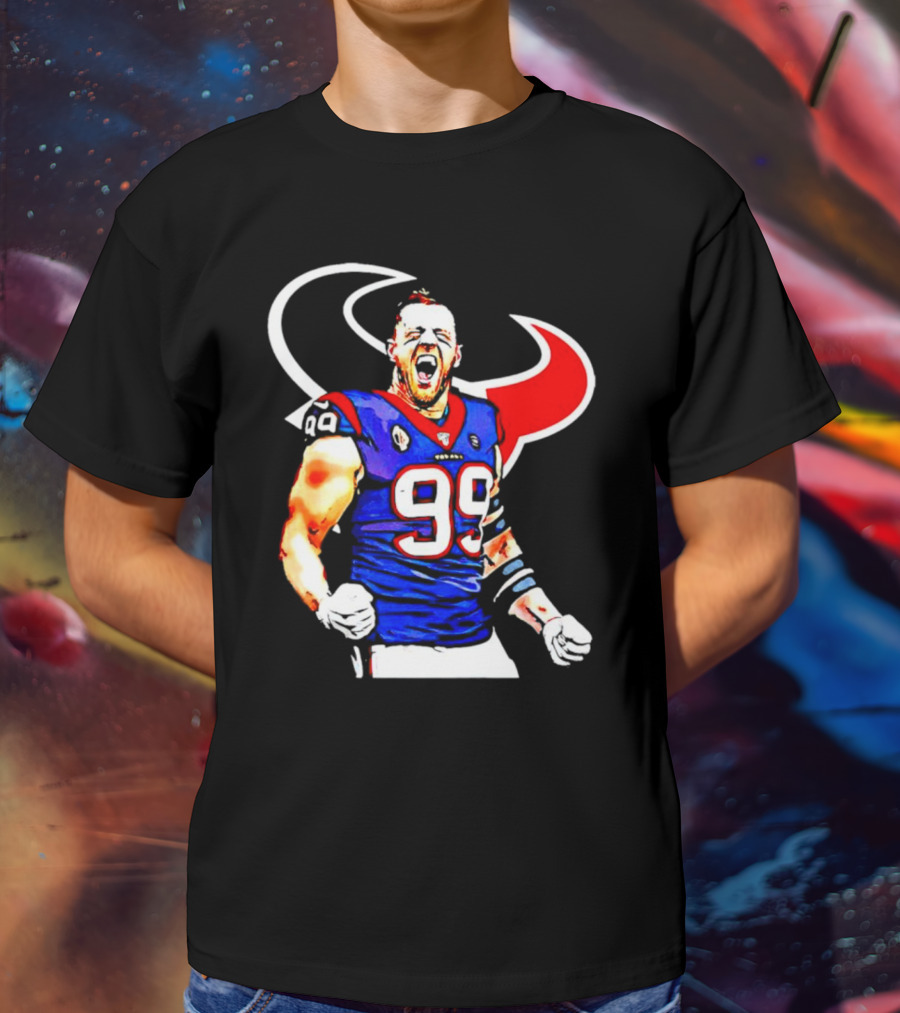 Justin James Watt Houston Texans 99 Jersey T-Shirt